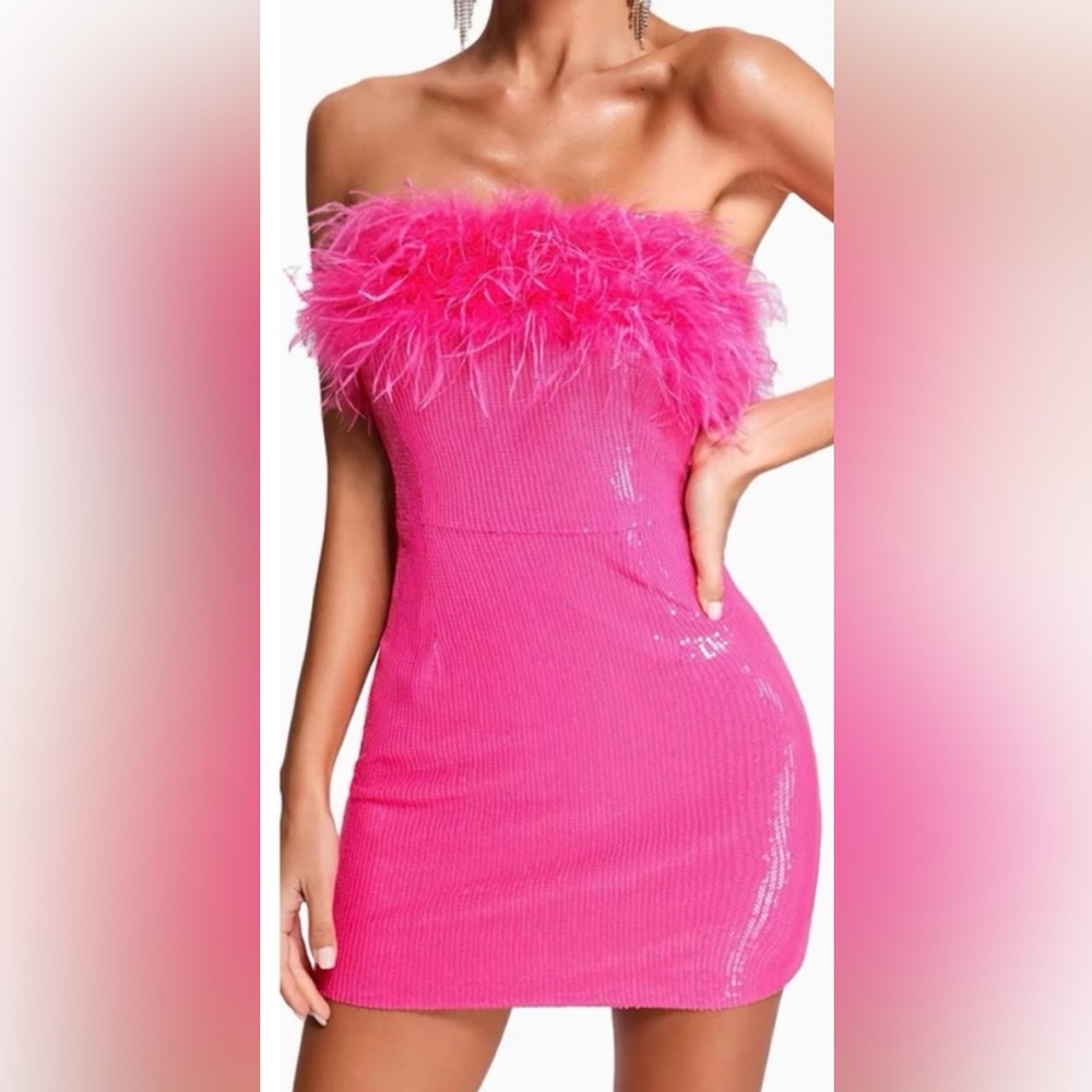 Bella Barnett Pink Sequin Dress